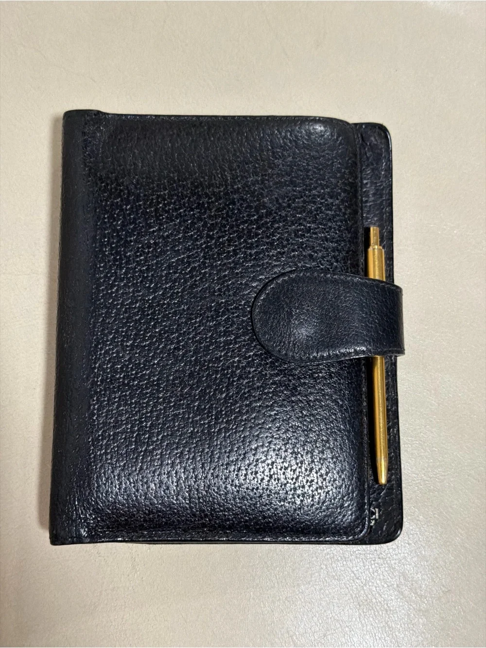 Gucci planner Classic Black with Gold Pen